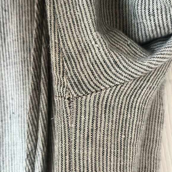 Simply Grey Linen Wrap Dress - Picture 5 of 9